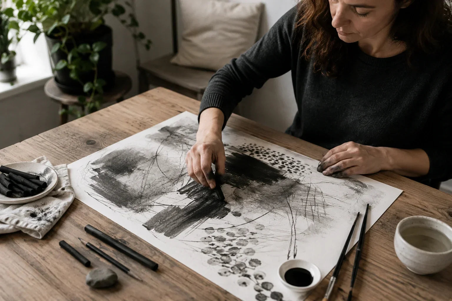 Black-and-White Art Therapy: What Happens When You Take Color Away?