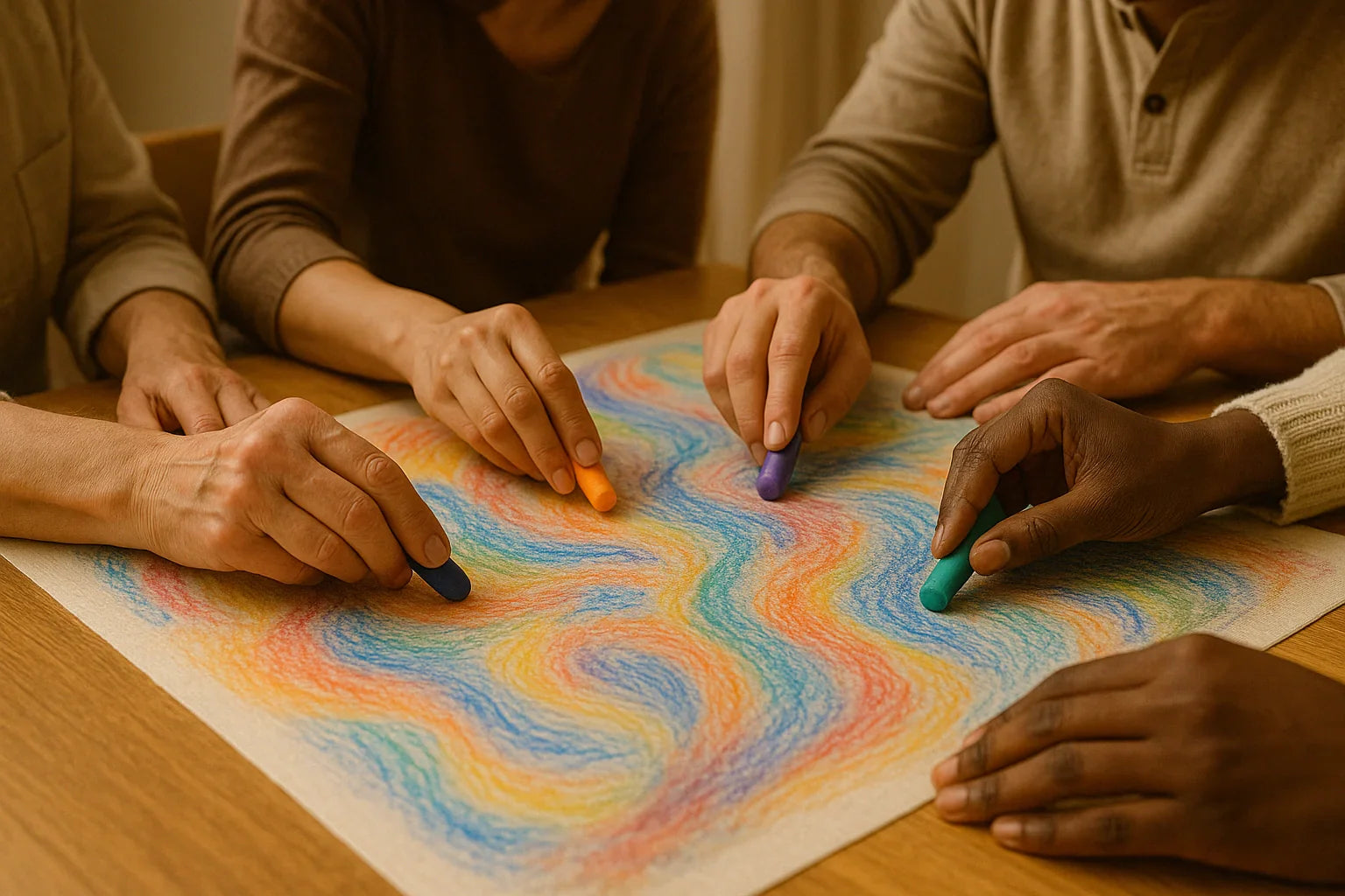 Group Art Therapy Activities That Build Trust and Connection – Biri ...