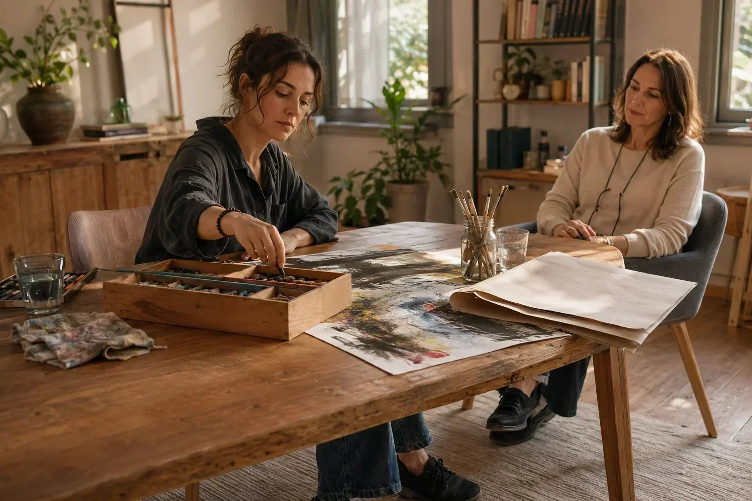 How to Close an Art Therapy Exercise Safely: Reflection, Grounding, and Containment