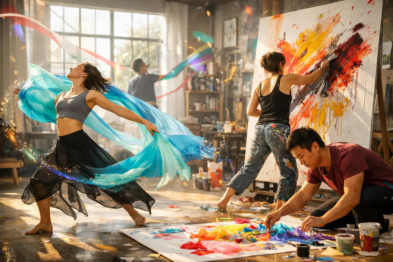 Integrating Movement and Visual Art: Creative Modalities Beyond Painting and Drawing